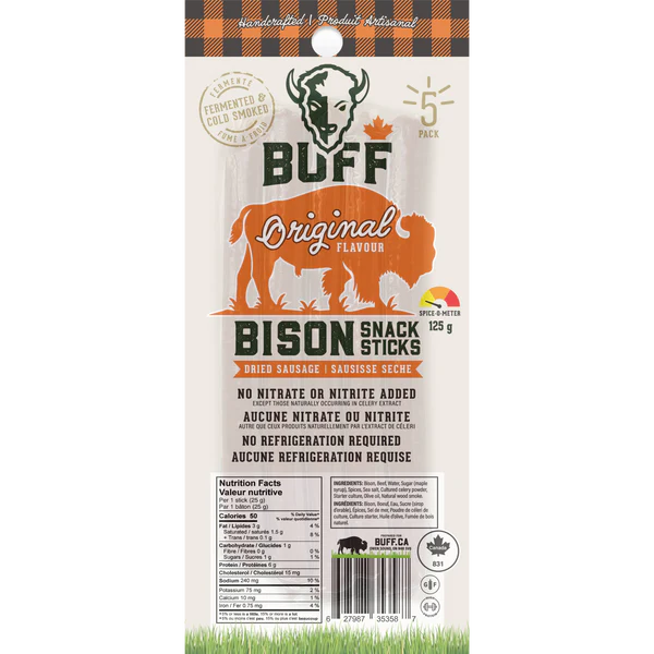 BUFF BISON - SAUCISSE SÈCHE - HULKMEAL