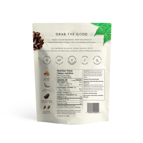 HANDFUEL- CHOCOLAT NOIR ET AMANDE 120G