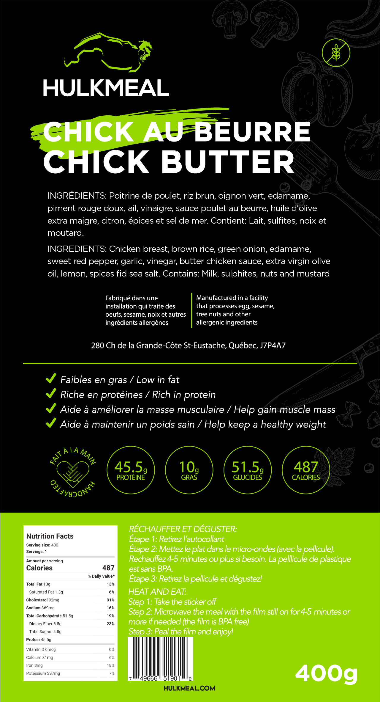 Chick au Beurre - HULKMEAL