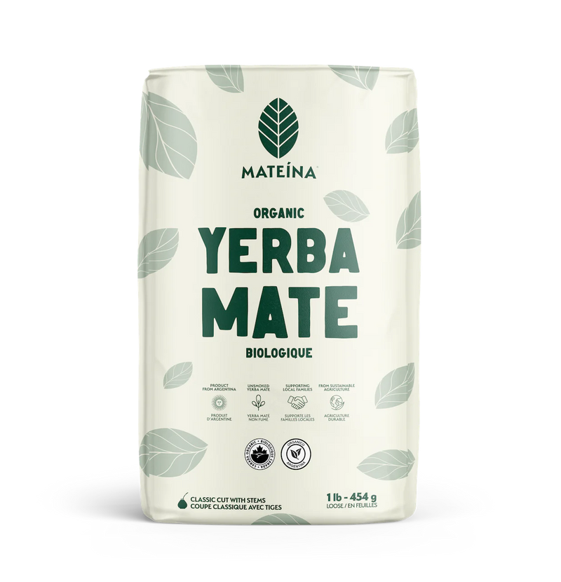 MATEINA YERBA MATE BIOLOGIQUE EN FEUILLES 454G - HULKMEAL