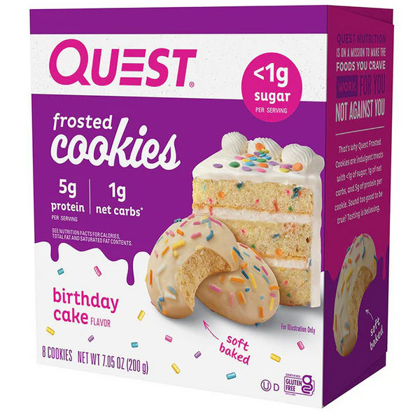 QUEST - BISCUITS GLACÉS PROTÉINÉS (BOÎTE DE 8) - HULKMEAL
