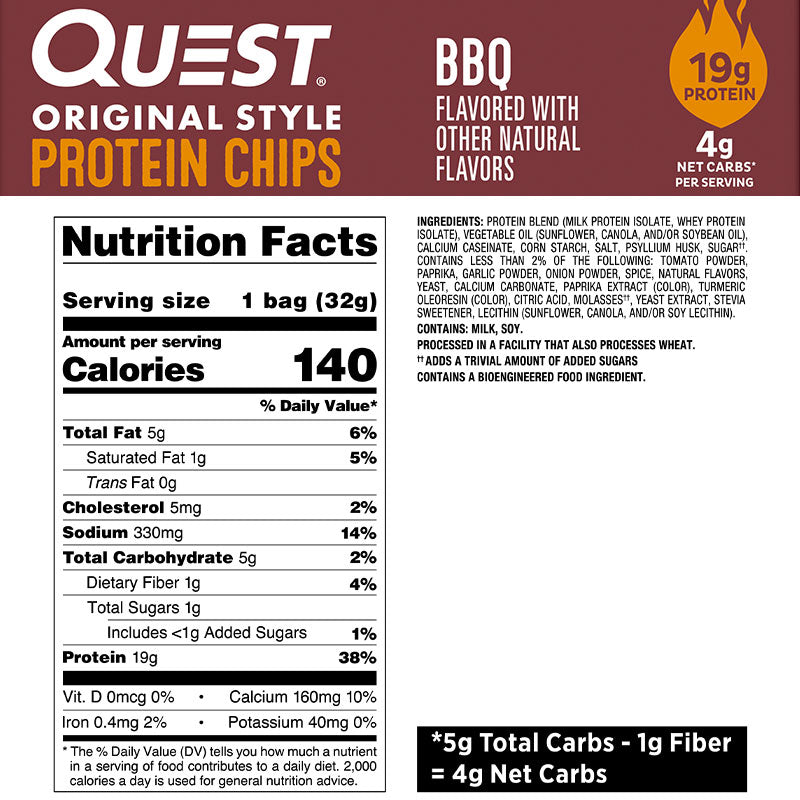 QUEST - PROTEIN CHIPS (BOX OF 8)