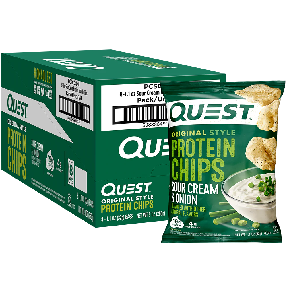 QUEST - PROTEIN CHIPS (BOX OF 8)