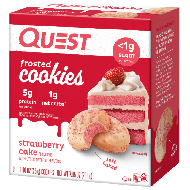 QUEST - BISCUITS GLACÉS PROTÉINÉS (BOÎTE DE 8) - HULKMEAL
