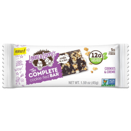 Lenny &amp; Larry's Cookies &amp; Cream Plant-Based Complete Protein Bars (45G)